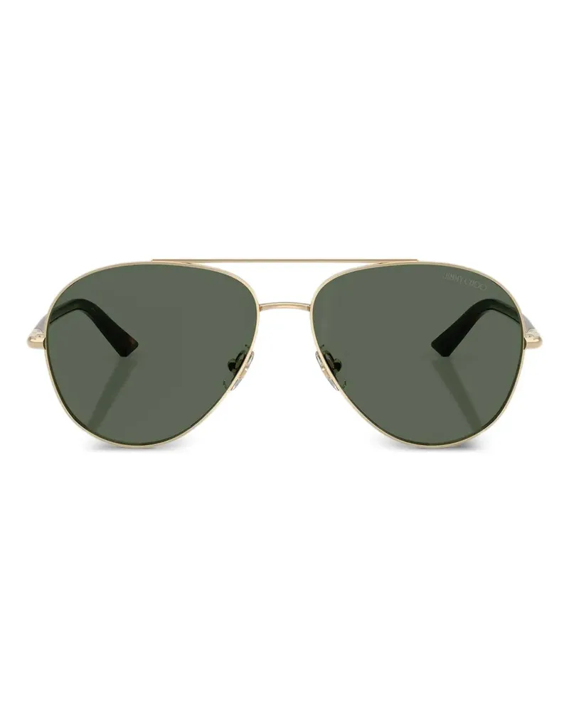 Jimmy Choo Rot Pilotenbrille - Gold Gold