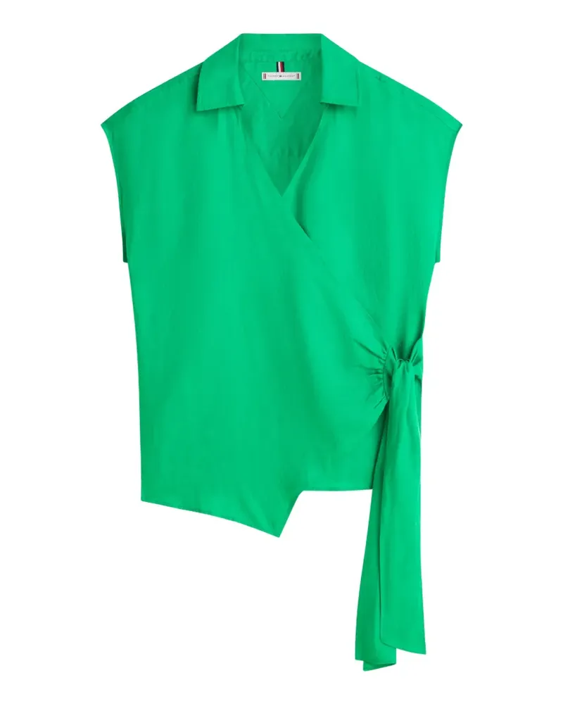 Tommy Hilfiger wrap-design blouse - Grün Grün