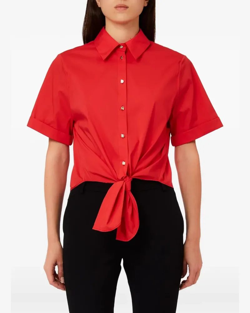 Liu Jo tie front blouse - Rot Rot