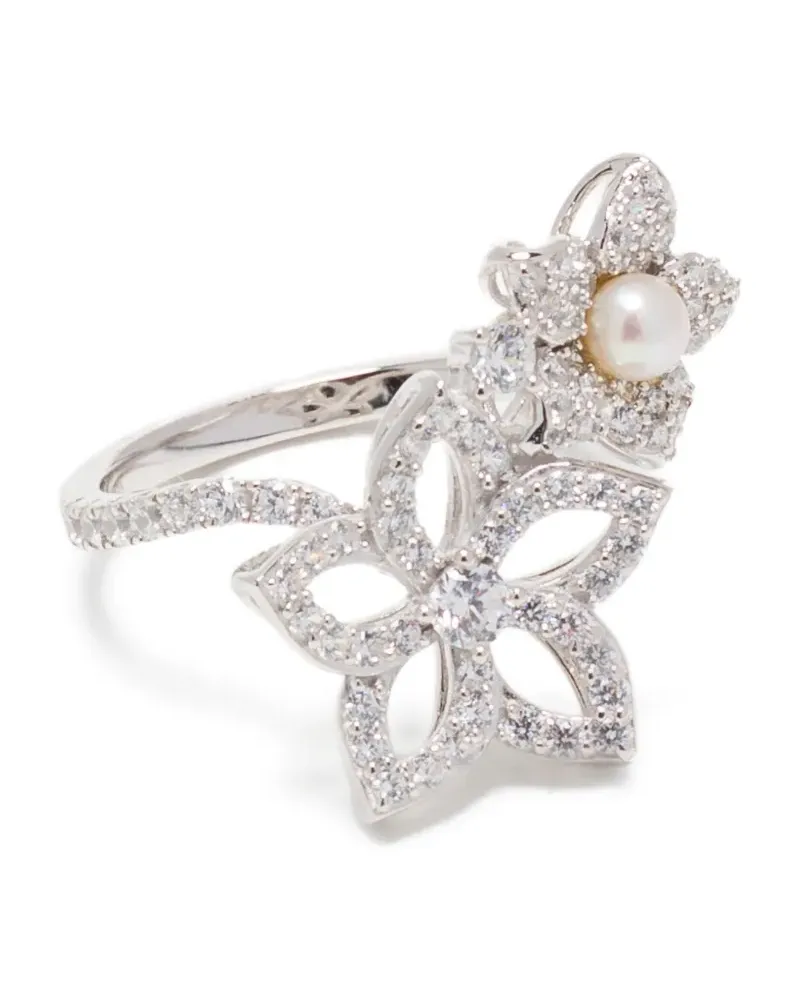 APM Monaco Pearl Blossom Ring - Silber Silber