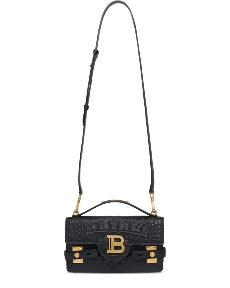 Balmain B-Buzz logo-plaque shoulder bag - Schwarz Schwarz