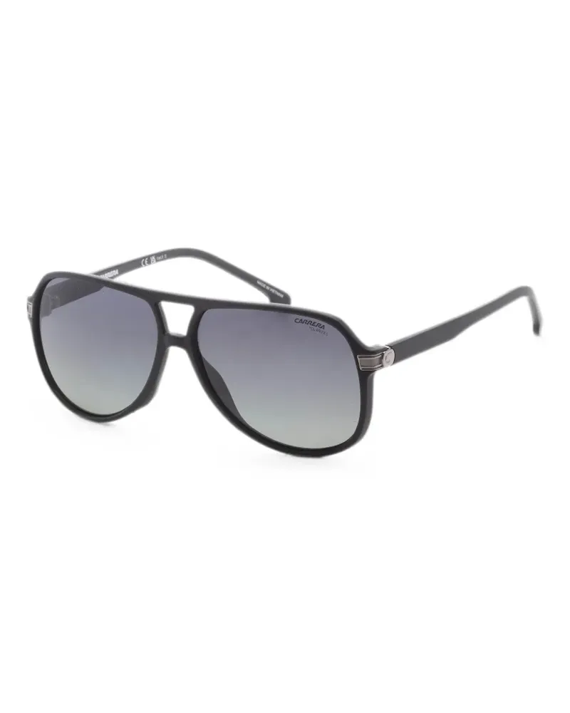 Carrera Pilotenbrille mit Doppelsteg - Schwarz Schwarz