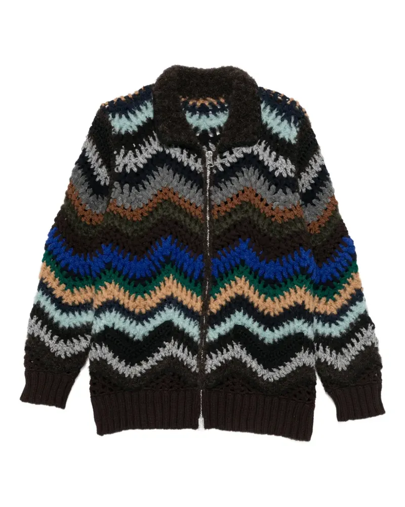 Sacai Mantel mit Einsätzen - Braun Braun