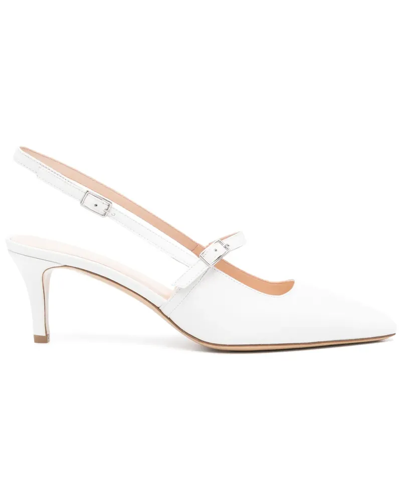 P.A.R.O.S.H. Tabi Slingback-Pumps 70mm - Weiß Weiß