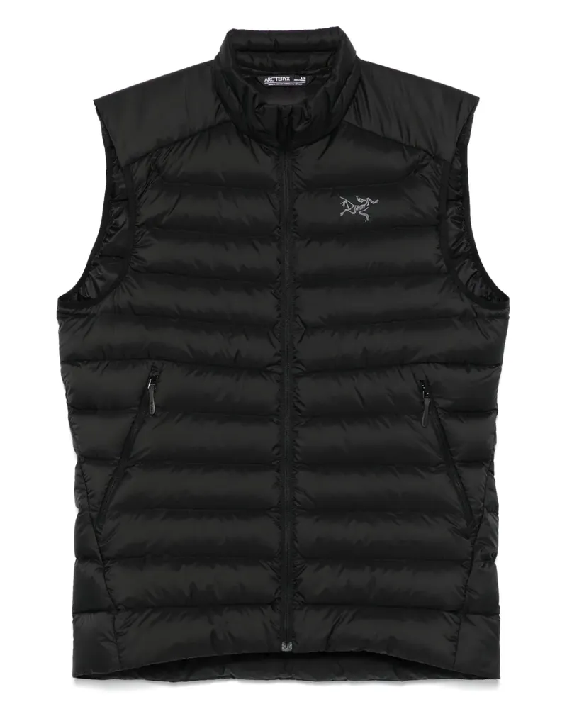 Arc'teryx Gefütterte Weste mit Logo-Stickerei - Schwarz Schwarz