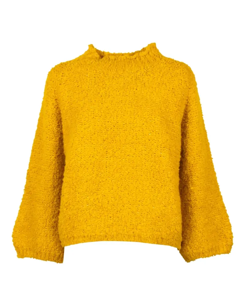 Vicario Cinque bouclé-knit funnel-neck sweater - Gelb Gelb