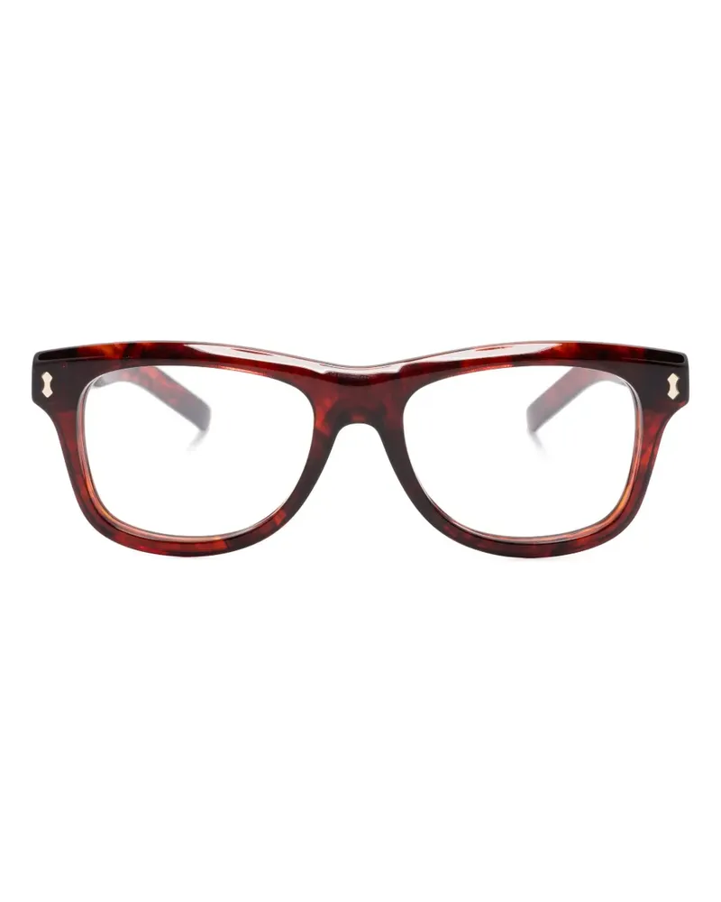 Gucci Brille mit ovalem Gestell - Braun Braun