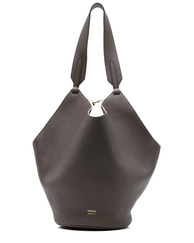 KHAITE Kleine Lotus Schultertasche - Braun Braun