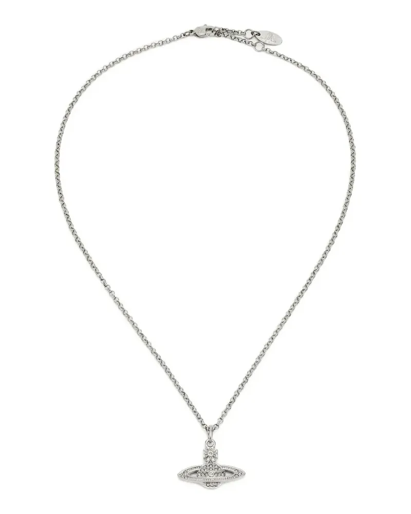 Vivienne Westwood mini Bas Relief pendant necklace - Silber Silber