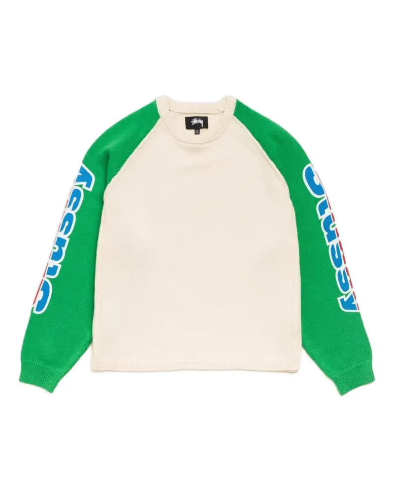 Stüssy two-tone raglan sweater - Nude Nude