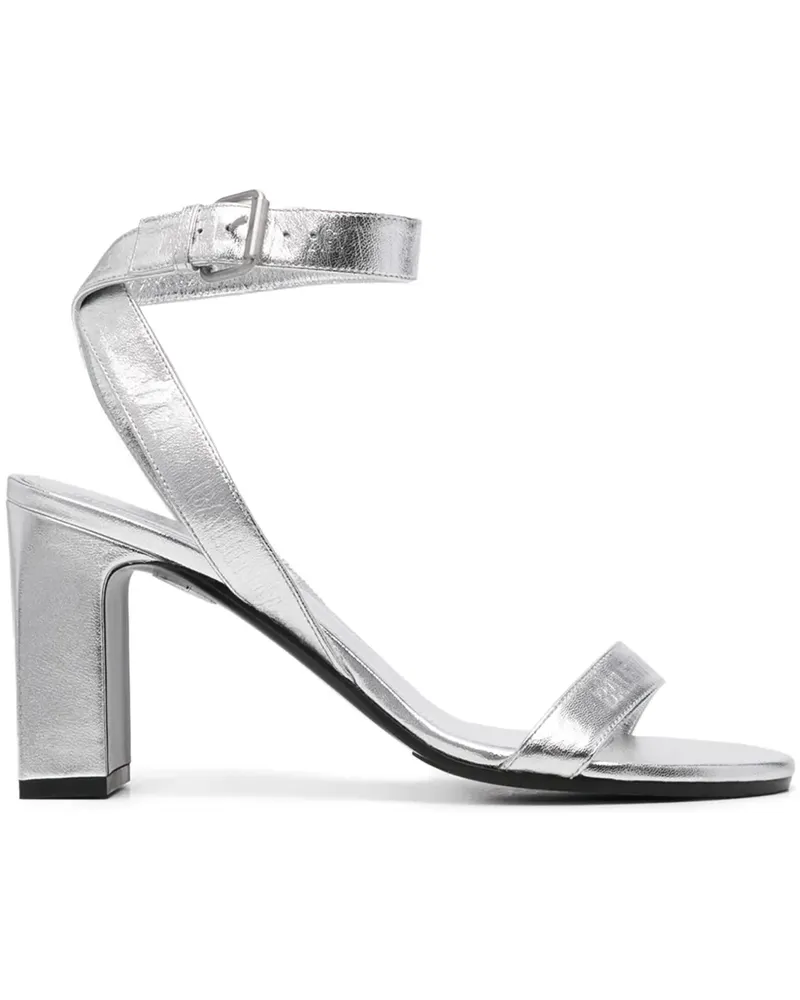 Balenciaga Sandalen im Metallic-Look - Silber Silber
