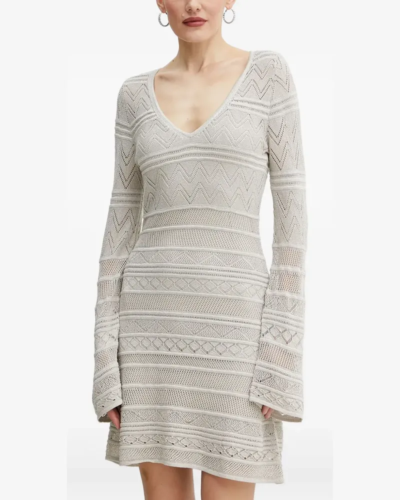 Guess Minikleid mit Glockenärmeln - Weiß Weiß