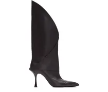 Stiefel aus Leder - Schwarz