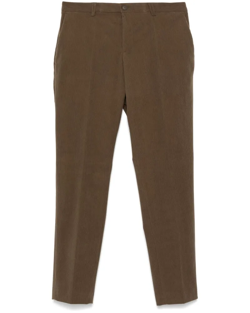 HUGO BOSS Slim-Fit-Hose aus Cord - Braun Braun