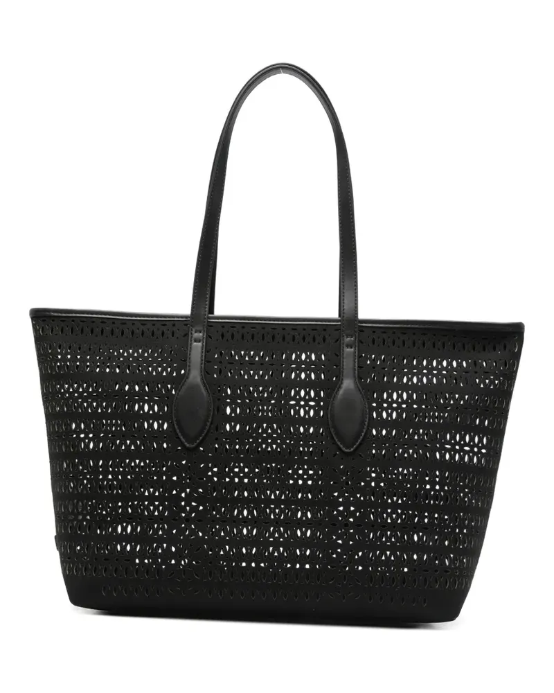 Gianni Chiarini Tote Bag mit Laser-Cuts - Schwarz Schwarz