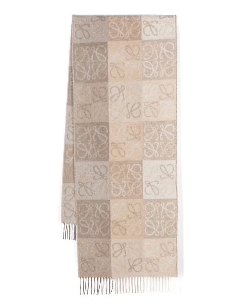 Loewe Schal aus Anagram-Jacquard - Nude Nude