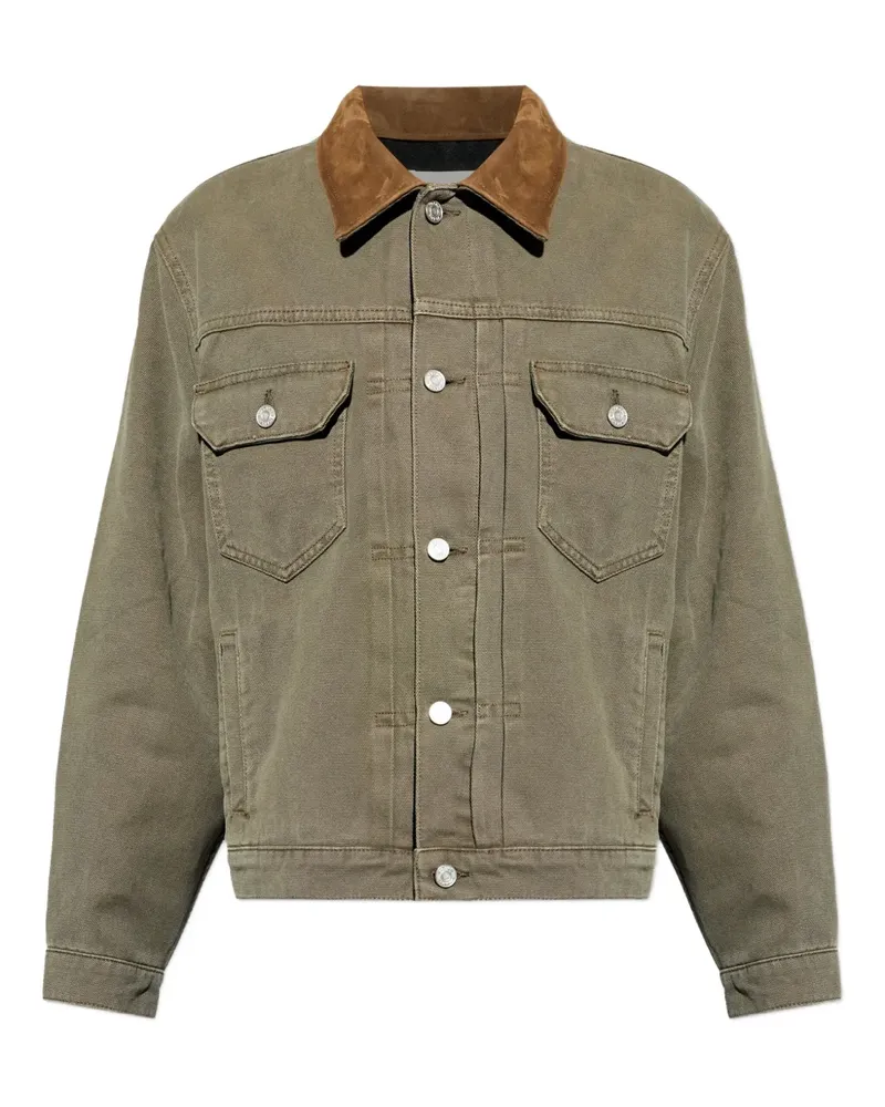 Frame Denim Jacke mit Brusttaschen - Grün Grün