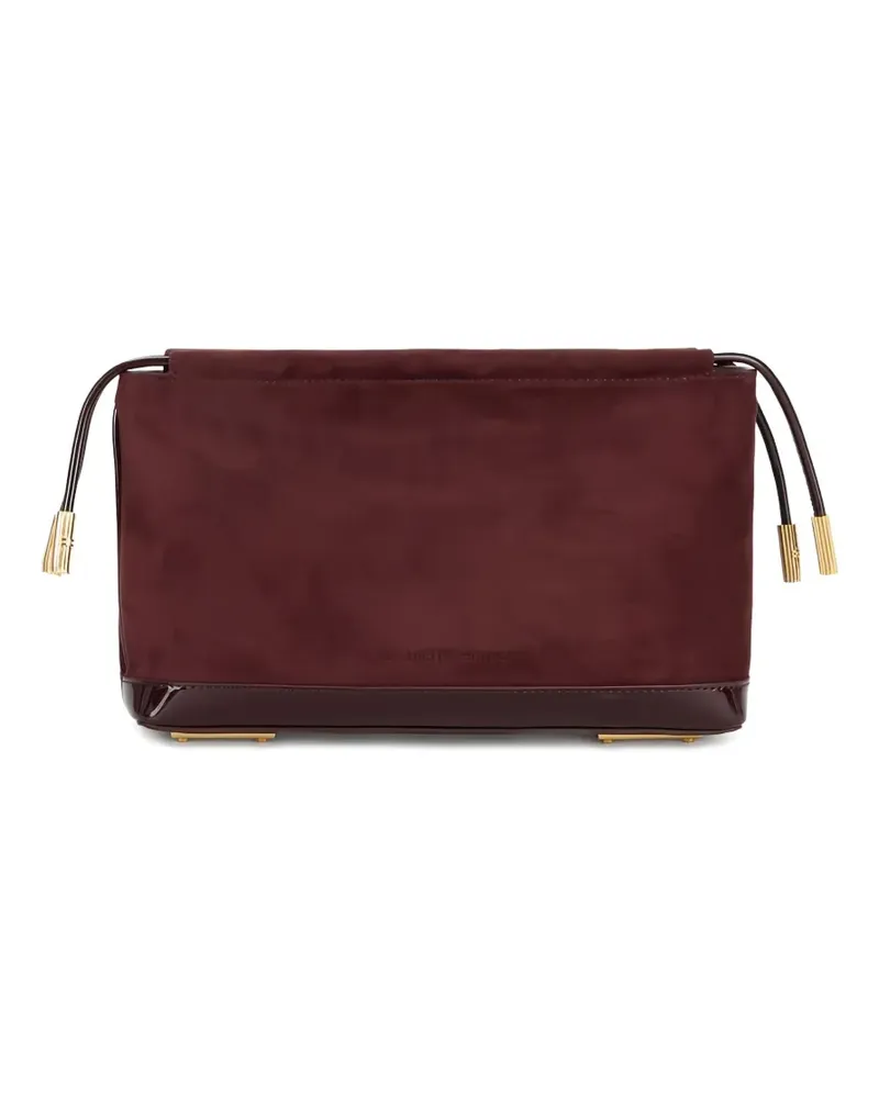 Elisabetta Franchi Clutch aus Wildleder - Rot Rot