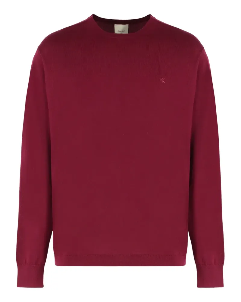 Calvin Klein logo crew-neck sweater - Rot Rot