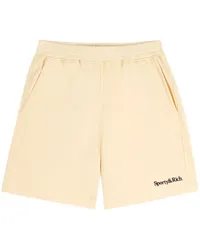 SPORTY & RICH Sport-Shorts mit Logo-Stickerei Gelb