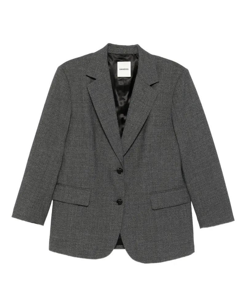 Sandro Blazer aus Wolle - Grau Grau