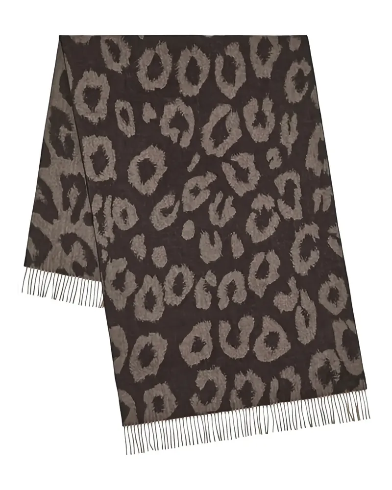 Mulberry Schal mit Leoparden-Print - Braun Braun