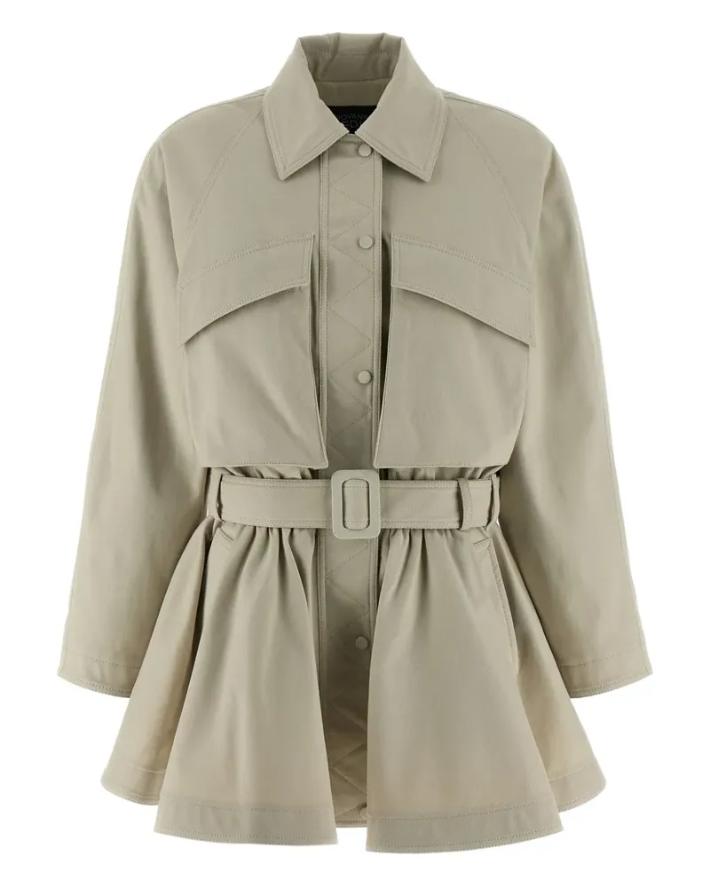 Giovanni Bedin belted mini dress - Nude Nude