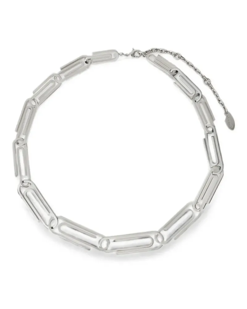 OFF-WHITE paperclip-link chain necklace - Silber Silber