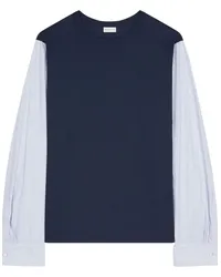 Dries van Noten T-Shirt mit Bündchen Blau