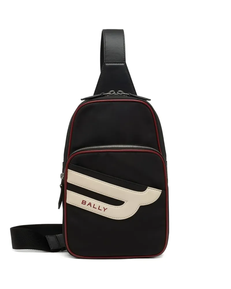 Bally Schultertasche mit Logo-Applikation - Schwarz Schwarz