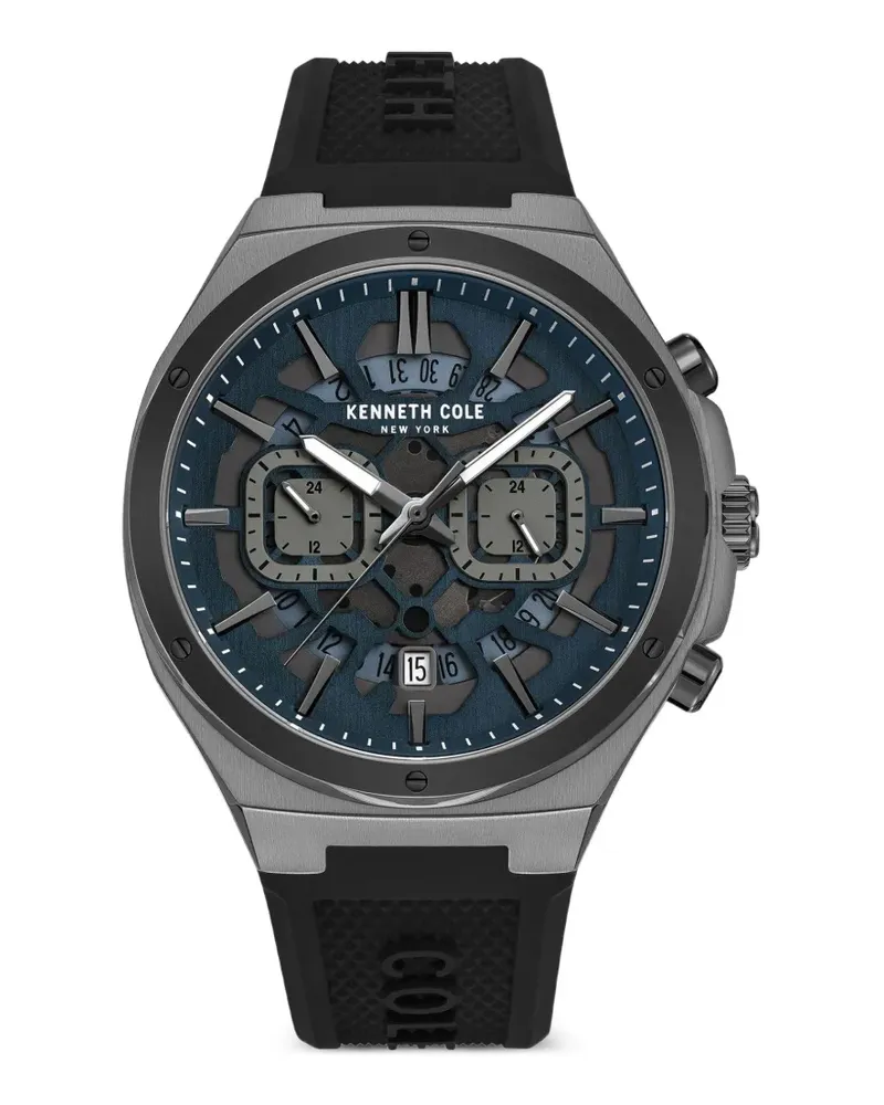 Kenneth Cole Armbanduhr mit Skelett-Zifferblatt 5mm - Blau Blau