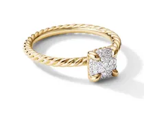 18kt Petite Chatelaine Gelbgoldring mit Diamant