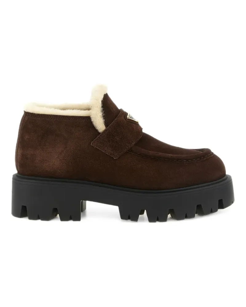 Prada suede loafers - Braun Braun