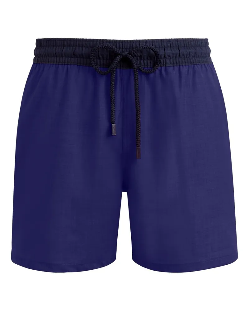 Vilebrequin Super 120 Badeshorts mit Stretchbund - Blau Blau