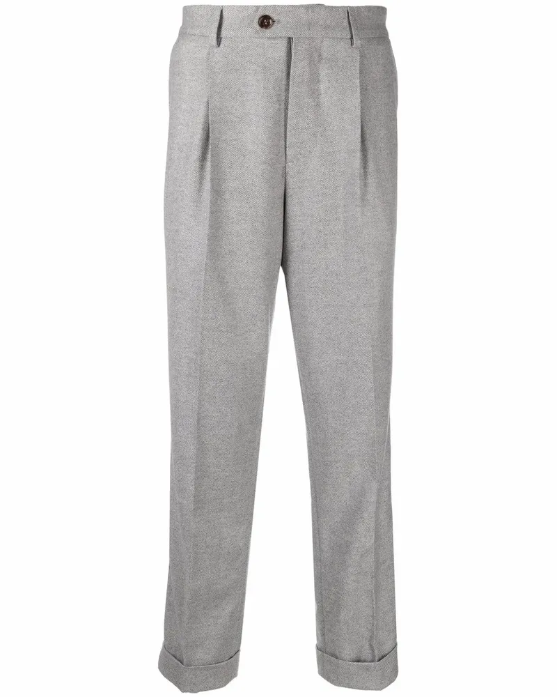 Brunello Cucinelli Klassische Slim-Fit-Hose - Grau Grau