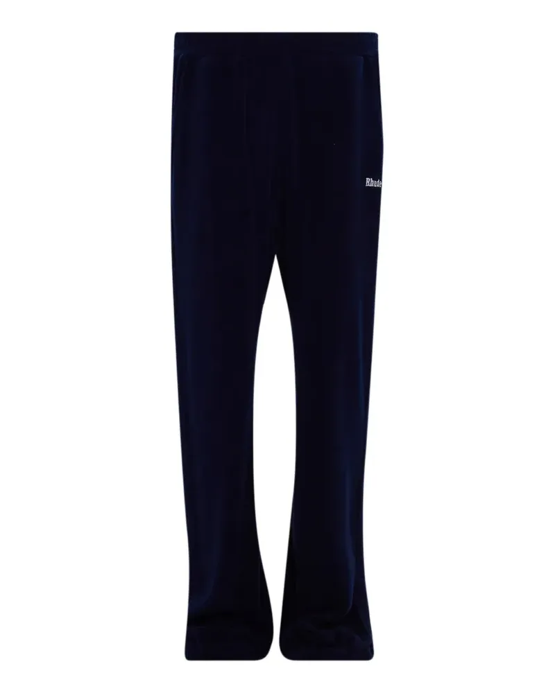 RHUDE Towel Cuffed Hampton track pants - Blau Blau