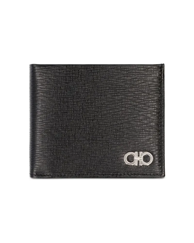Ferragamo Portemonnaie mit Gancini-Schild - Schwarz Schwarz