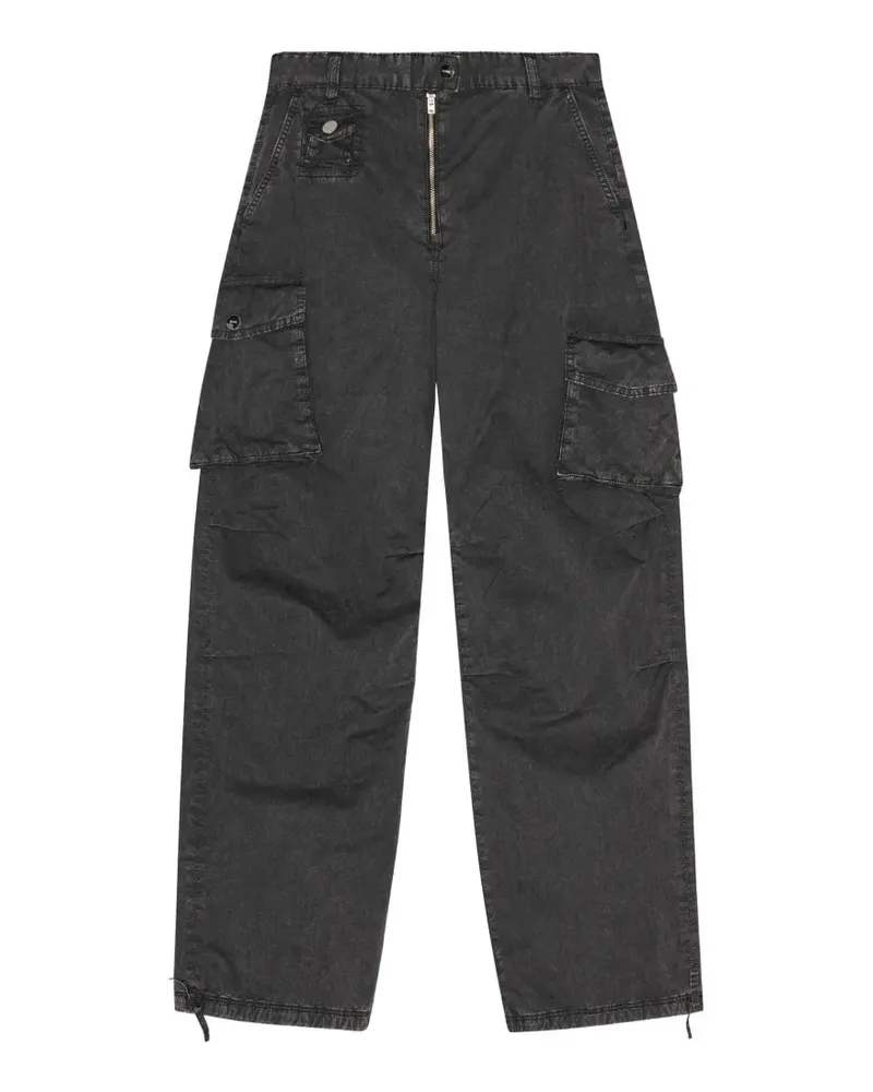 Ganni Klassische Cargohose - Schwarz Schwarz