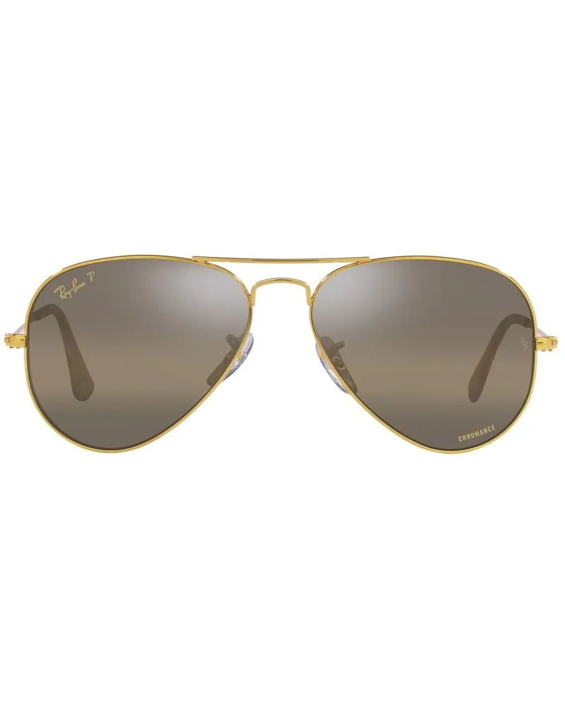 Ray Ban RB3025 Chromance Pilotenbrille - Gold Gold