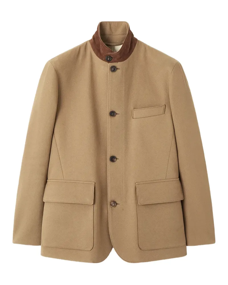 Loro Piana Roadster Jacke mit Klappentasche - Nude Nude