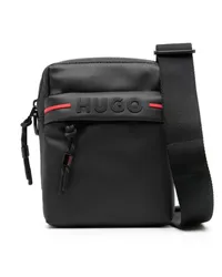 HUGO BOSS Umhängetasche mit Logo-Applikation Schwarz