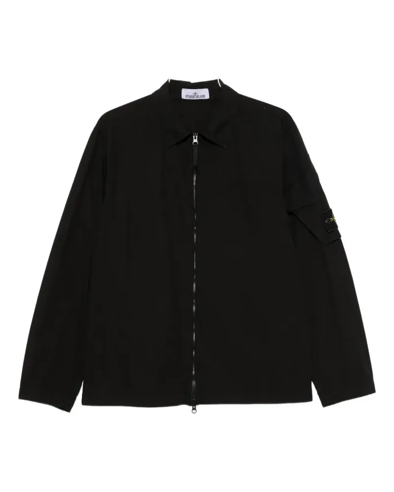 Stone Island zip-fastening overshirt - Schwarz Schwarz