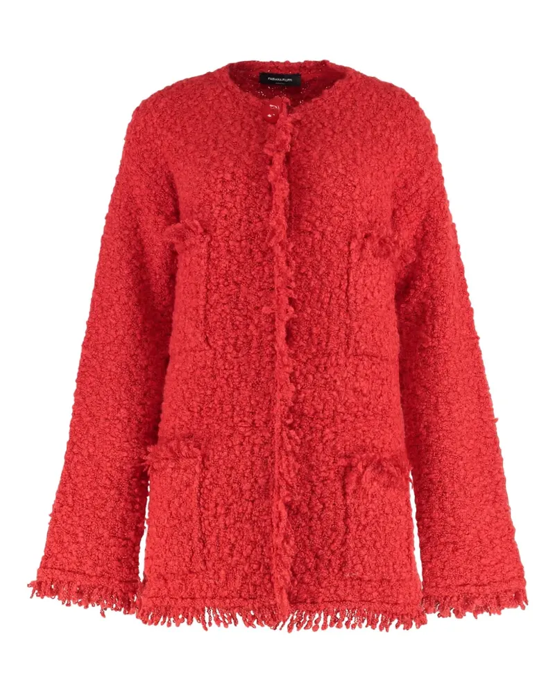 Fabiana Filippi fringed tweed jacket - Rot Rot
