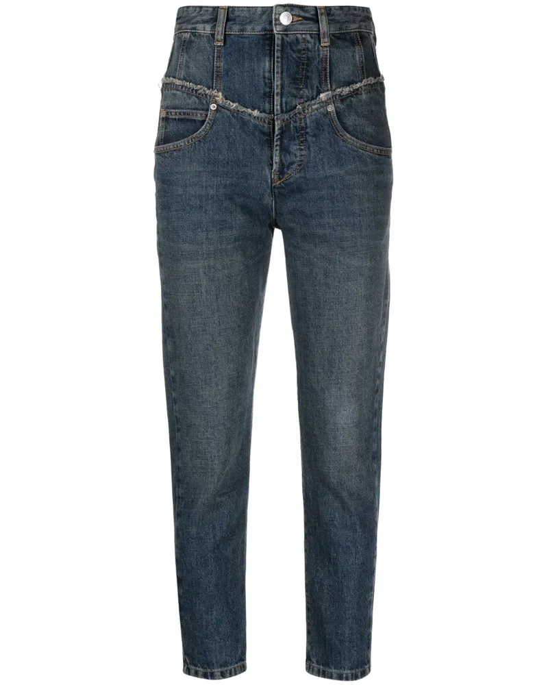 Isabel Marant Oliviani Jeans mit hohem Bund - Blau Blau