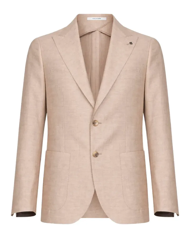 Tagliatore peak-lapel two-button blazer - Nude Nude