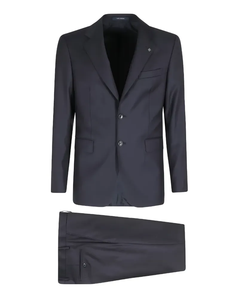 Tagliatore single-breasted wool suit - Blau Blau