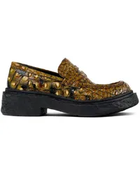 Camper Vamonos Loafer mit Kroko-Optik Braun