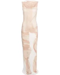 Acne Studios Maxikleid mit Stehkragen Nude