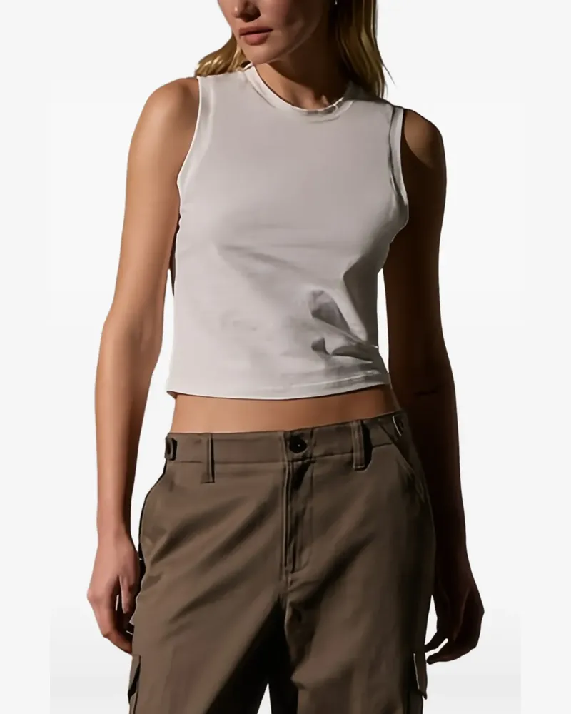 James Perse cropped tank top - Weiß Weiß