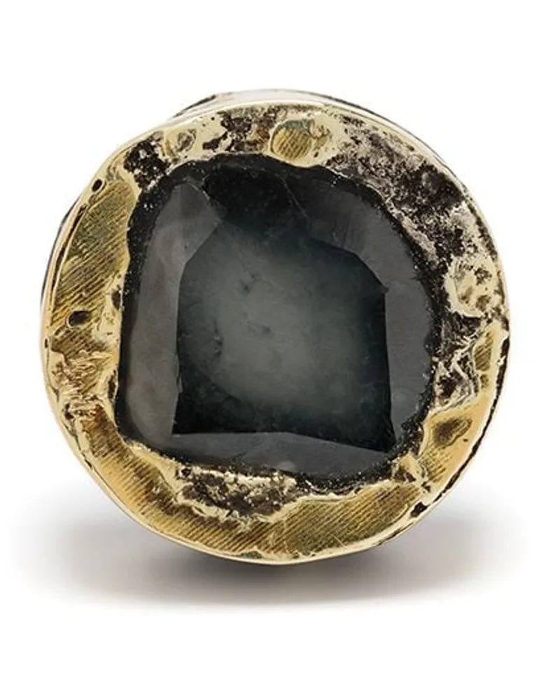 Parts Of Four 18kt gelbvergoldeter Ohrstecker mit Diamant Gold